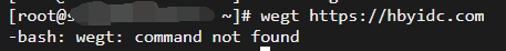 Linux执行wegt命令时报错：-bash: wegt: command not found-汉堡云博客